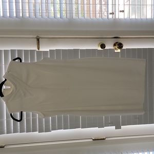 COPY - Winter White Calvin Klein Lined Sheath Dress Size 14